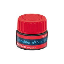 Surligneur (Station Recharge) SCHNEIDER Maxx660 ROUGE pour Job - 30ml