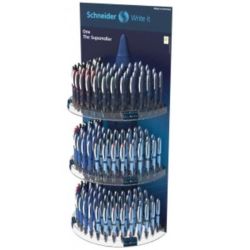 Presentoir SCHNEIDER - One Business - 200 unités (B/N/R/V)-35x20x75cm