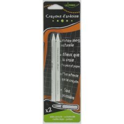 Crayon Blancs pour ardoise ULMANN (Pochette de 2)