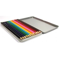 Crayon Couleur ULMANN - Boite métal de 12 couleurs