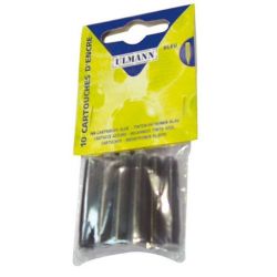 Cartouche Encre Stylo Plume ULMANN - BLEU EFFACABLE (Blister de 10)