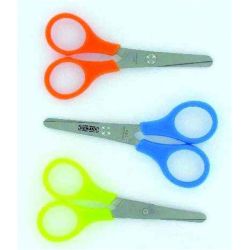 Ciseaux Ecolier - Ann. plastique - Acier - Bout rond - 10 cm