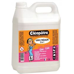 Colle 3 en 1 CLEOPATRE Colle Vinyl / Vernis / Plastifiant - 2 litres