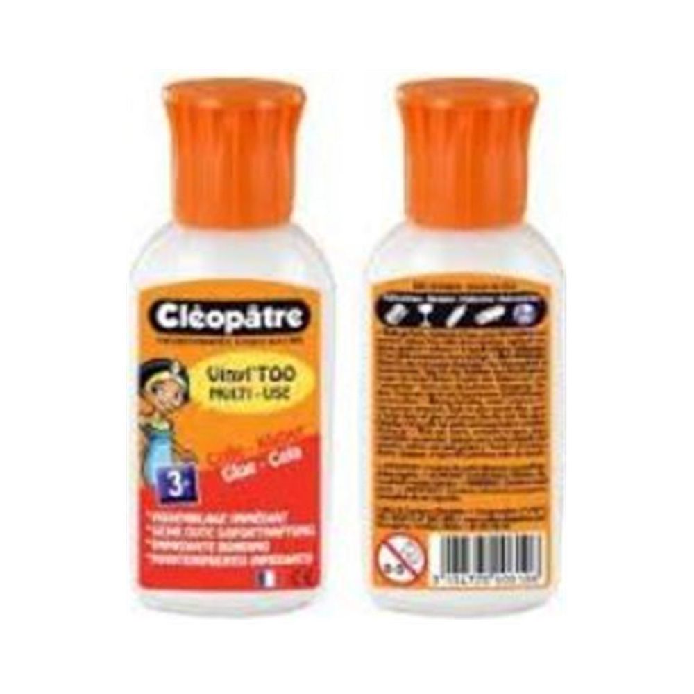 Colle blanche en flacon biberon CLEOPATRE Viny TOO classic - 55gr