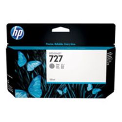 Cart HP N°727 Gris - B3P24A - DesignJet T1500/2500/920 (130ml)**