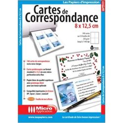 Cartes de correspondance 8 x 12.5 cm  ma5065