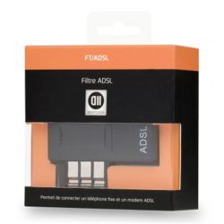 Filtre ADSL RJ11 F/M T écru