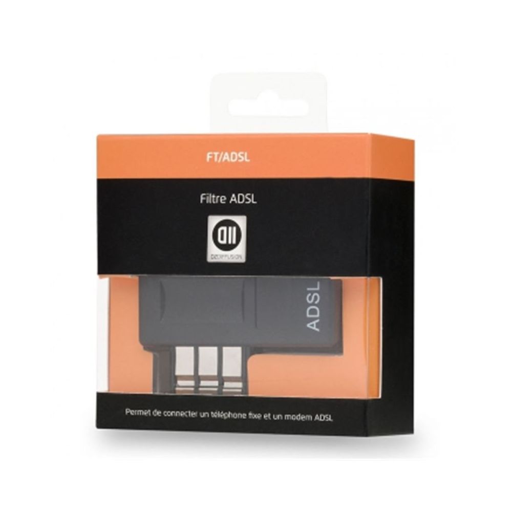 Filtre ADSL RJ11 F/M T écru