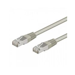 Cordon patch blindé Cat. 6 S/FTP cuivre 250 Mhz 1m - gris