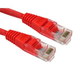 Cordon patch blindé Cat. 6 S/FTP cuivre 250 Mhz 3m - rouge