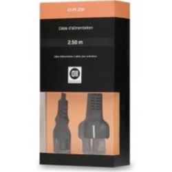 Câble alimentation secteur 3 pôles, 2,5M