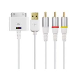 Cable audio/vidéo for iPod/iPhone/ipad
