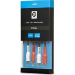 Cable 2 RCA M/2 RCA F 1m50 Fiches