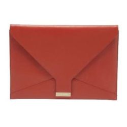Housse 13.3" cuir rouge ultrabook sleeve