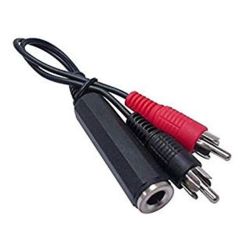 Adaptateur Jack double 6.35 M/2 6.35F