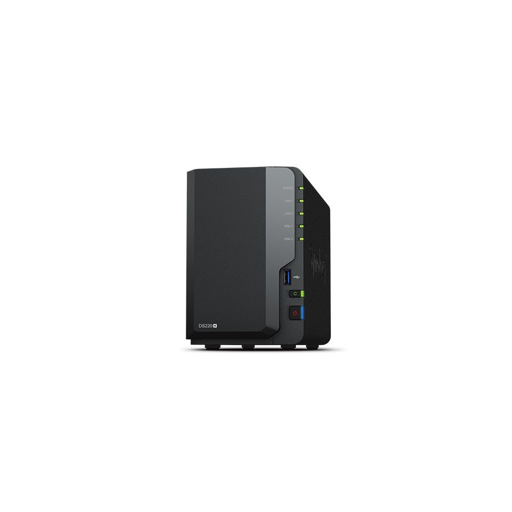 Synology DiskStation DS220+ serveur de stockage NAS Compact Ethernet LAN Noir J4025