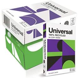 Rame A4 -  80g - Blanc UNIVERSAL 100% recyclé (500 feuilles) 160CIE *