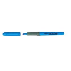 BIC Brite Liner Grip marqueur 12 pièce(s) Pointe biseautée Bleu