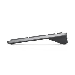 DELL KM7120W clavier RF sans fil + Bluetooth QWERTY Nordique Gris, Titane