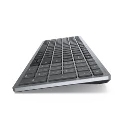 DELL KM7120W clavier RF sans fil + Bluetooth QWERTY Nordique Gris, Titane