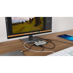 i-tec Metal USB-C Nano Dock HDMI VGA with LAN + Power Delivery 100 W