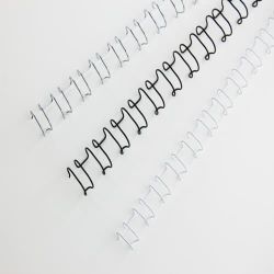 GBC Peignes métalliques MultiBind blanc 8 mm (100)