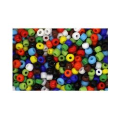 Perles de rocailles opaques - Diam : 5mm - Bocal de 500 gr