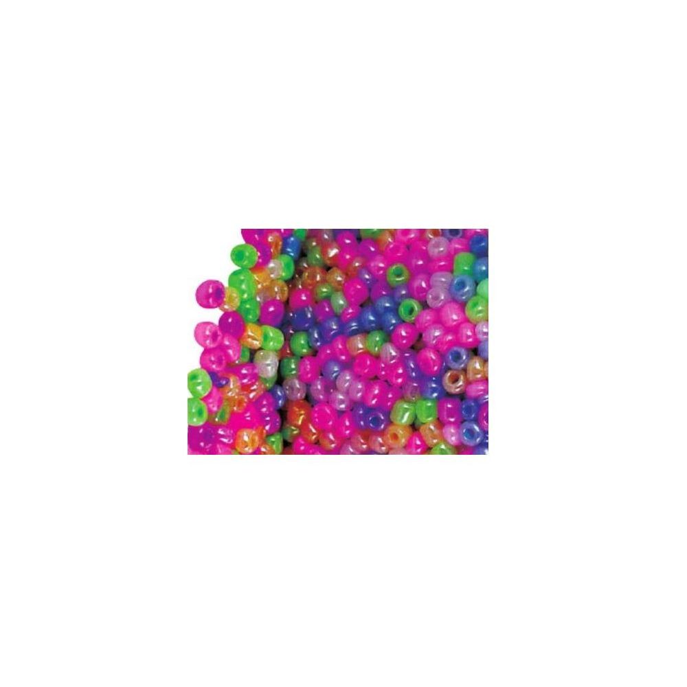 Perles de rocailles nacrées - Diam : 5mm - Bocal de 500 gr