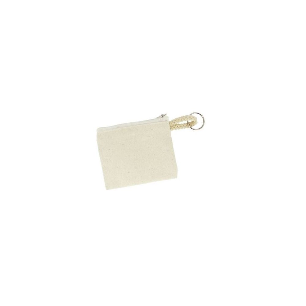 Porte-Monnaie en coton - 10 x 8.5cm - A décorer (Lot de 6)