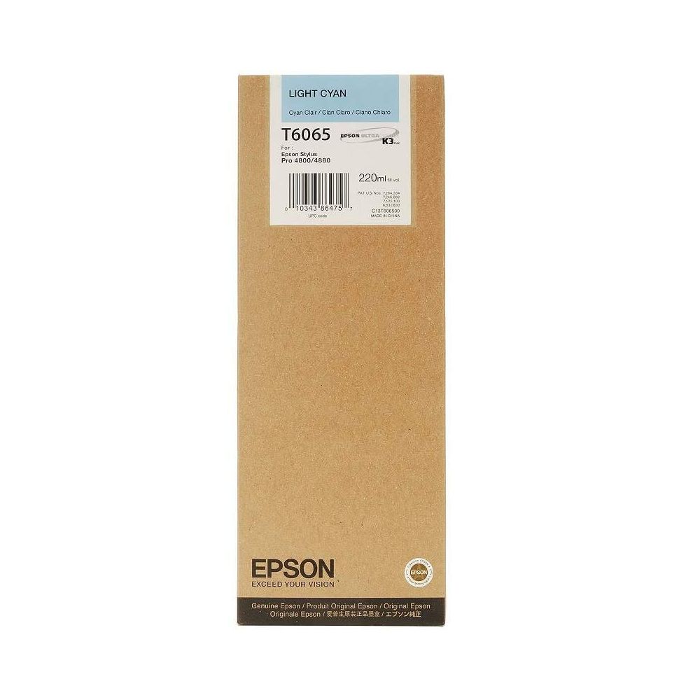 Cart EPSON - T6065 - Cyan Clair - Stylus Pro 4800/4880 (220ml)  F**