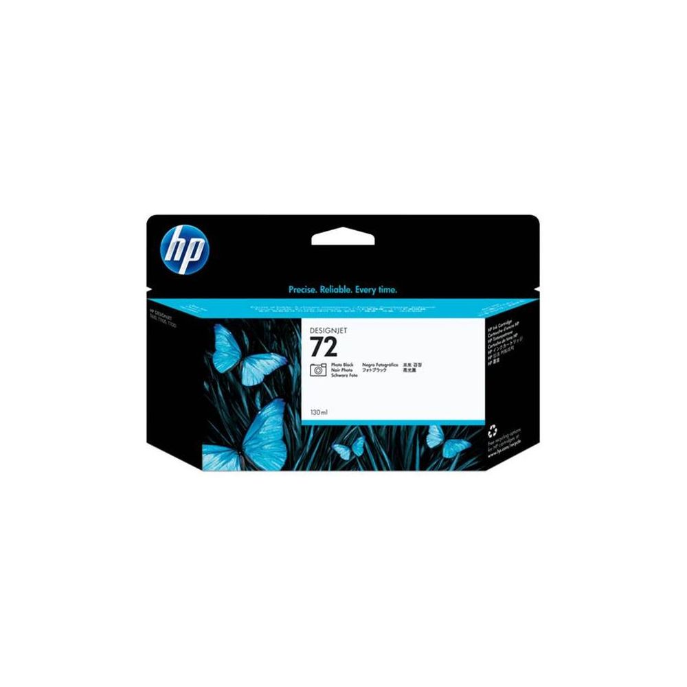 Cart HP N°72 Noir Photo - C9370A - DesignJet T610/1100/1300/23(130ml)