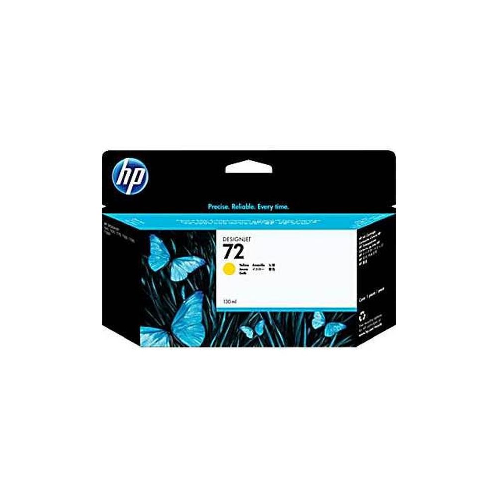 Cart HP N°72 Jaune - C9373A - DesignJet T610/1100/1300/2300  **