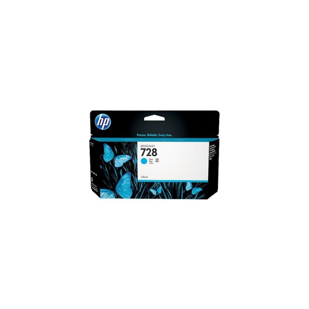 Cart HP N°728 Cyan - F9J67A - DesignJet T730/T830 (130ml)**