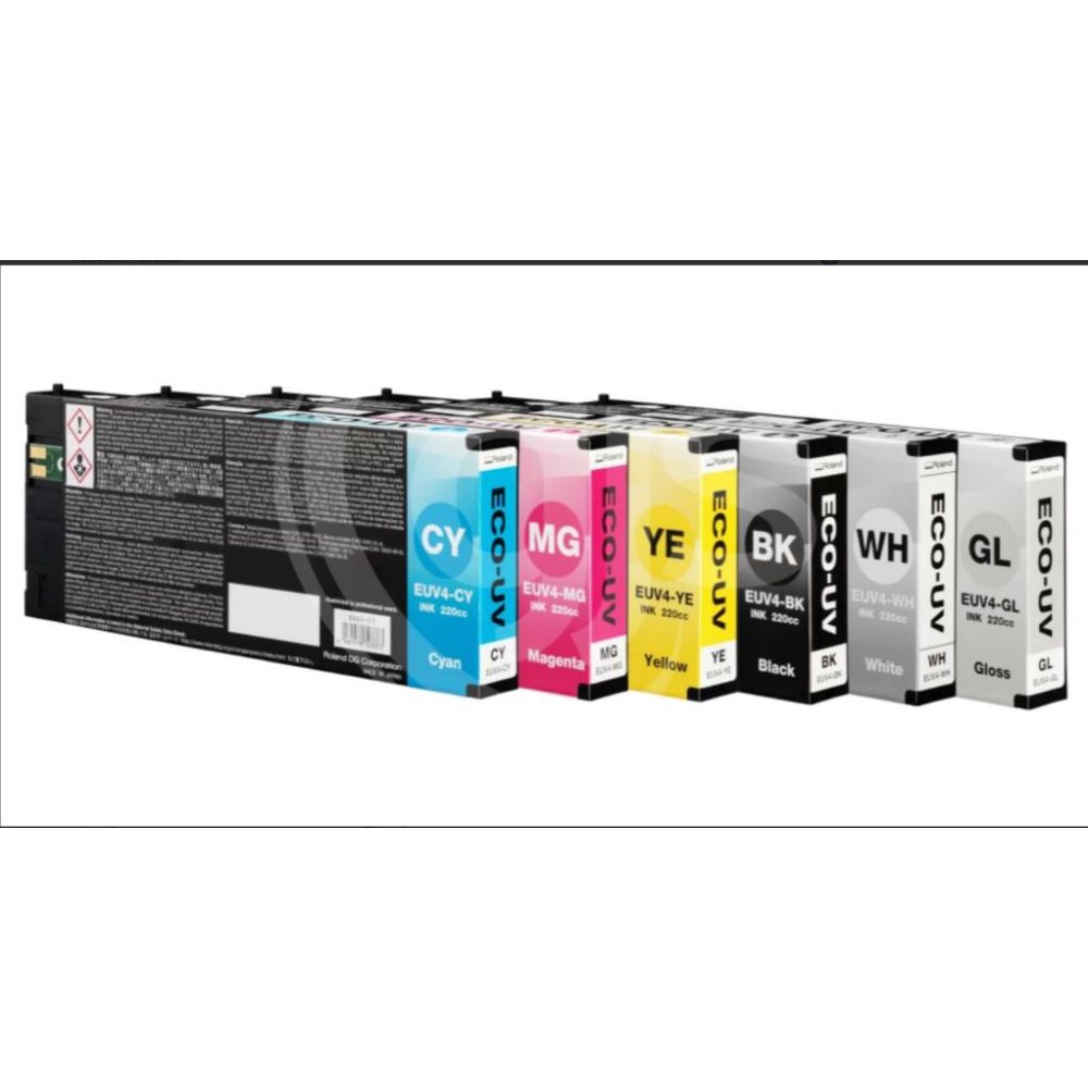 Cartouche ROLAND - ECO-SOL MAX UV - JAUNE - EUV4YE (220ml)**