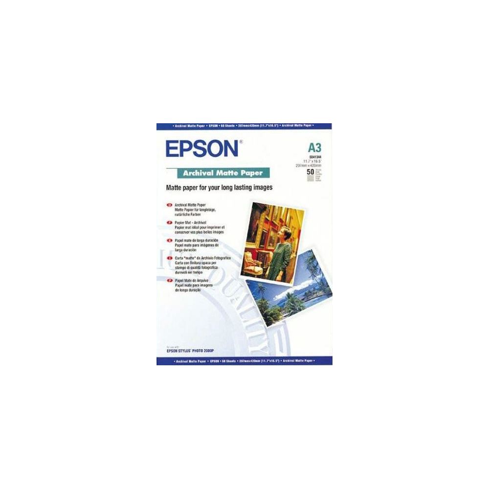 Papier photo EPSON A3 Archival mat - 192g (50 feuilles)