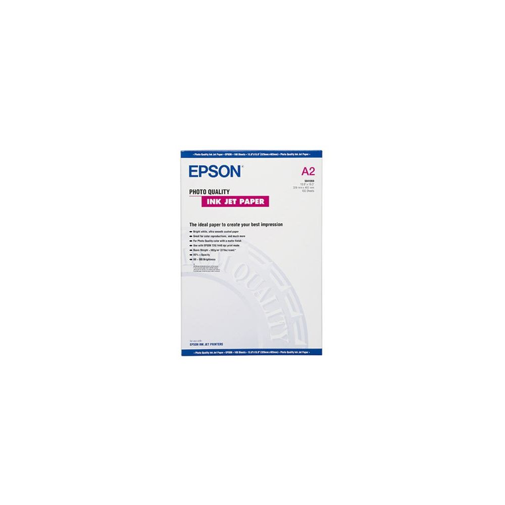 Papier couché mat EPSON A2 Qualité photo 100g (30 feuilles)**