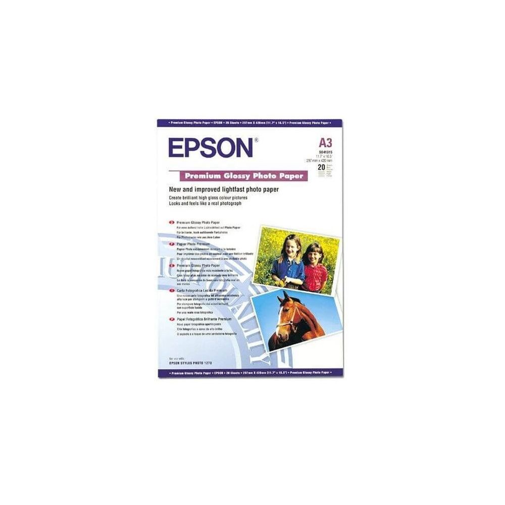 Papier photo EPSON A3 Premium 255g (20 feuilles) - Glacé