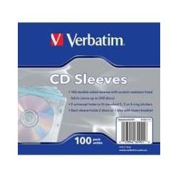 Pochettes CD/DVD VERBATIM pour classeur (par 100)**