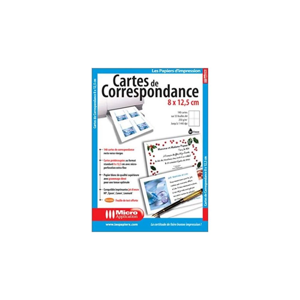 Cartes de correspondance 8 x 12.5 cm  ma5065