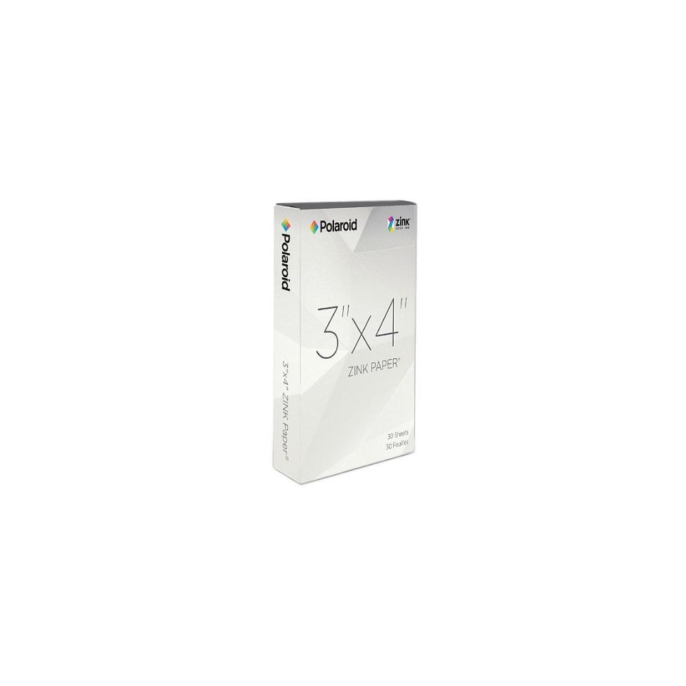 Papier photo brillant zink pour POLAROID 101,6 x 76,2mm 30 feuilles