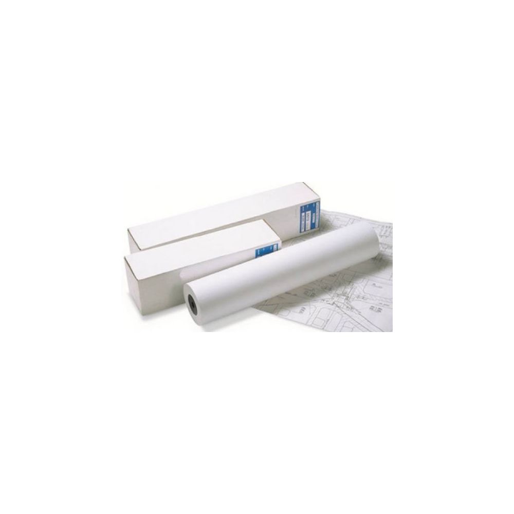 Roul. papier blanc - 36" - Copieur plans 75g -175m - Mandrin : 7.6cm
