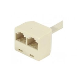 Eclateur de paires RJ45 Cat.5e M/F/F avec cordon 15 cm - UTP**