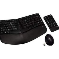 Clavier souris sans fil ergonomique V7 - Droitier