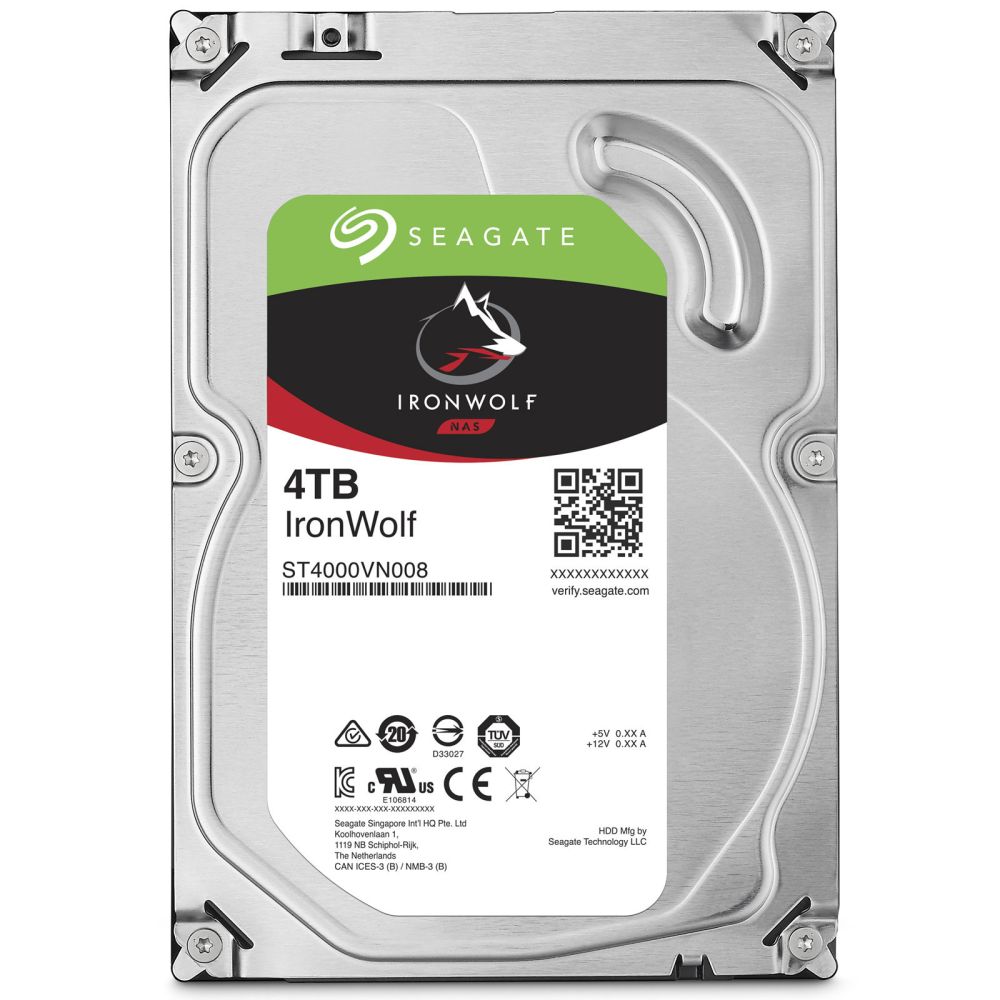 Disque dur SATA 3.5" 4To SEAGATE IronWolf Pro (ST4000NE001)