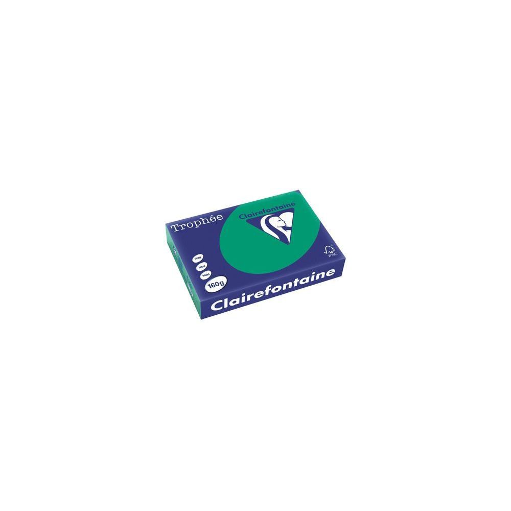 Rame A4 - 160g - Vert Sapin CLAIREFONTAINE (250 f.) - Ref: 1019