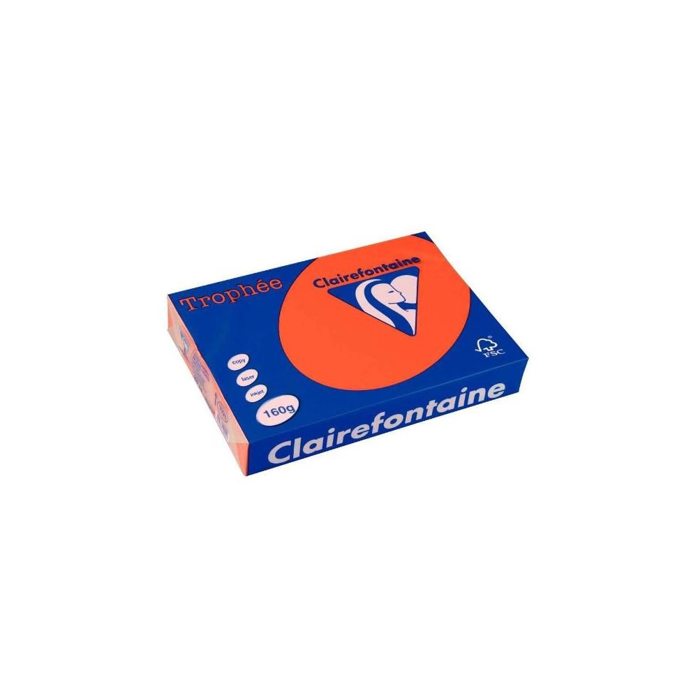 Rame A3 - 160g - Rouge Cardinal CLAIREFONTAINE (250 f.) Ref: 1031C