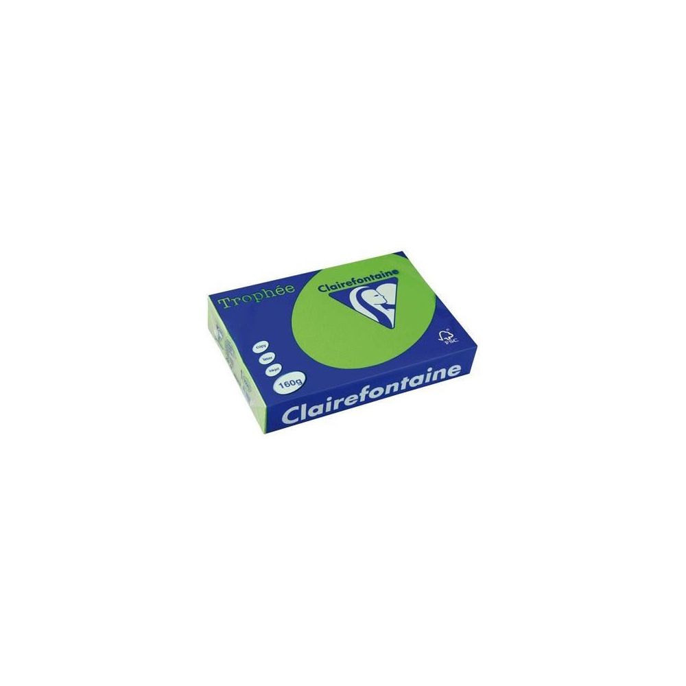 Rame A3 - 160g - Vert Menthe CLAIREFONTAINE (250 f.) - Ref: 1035