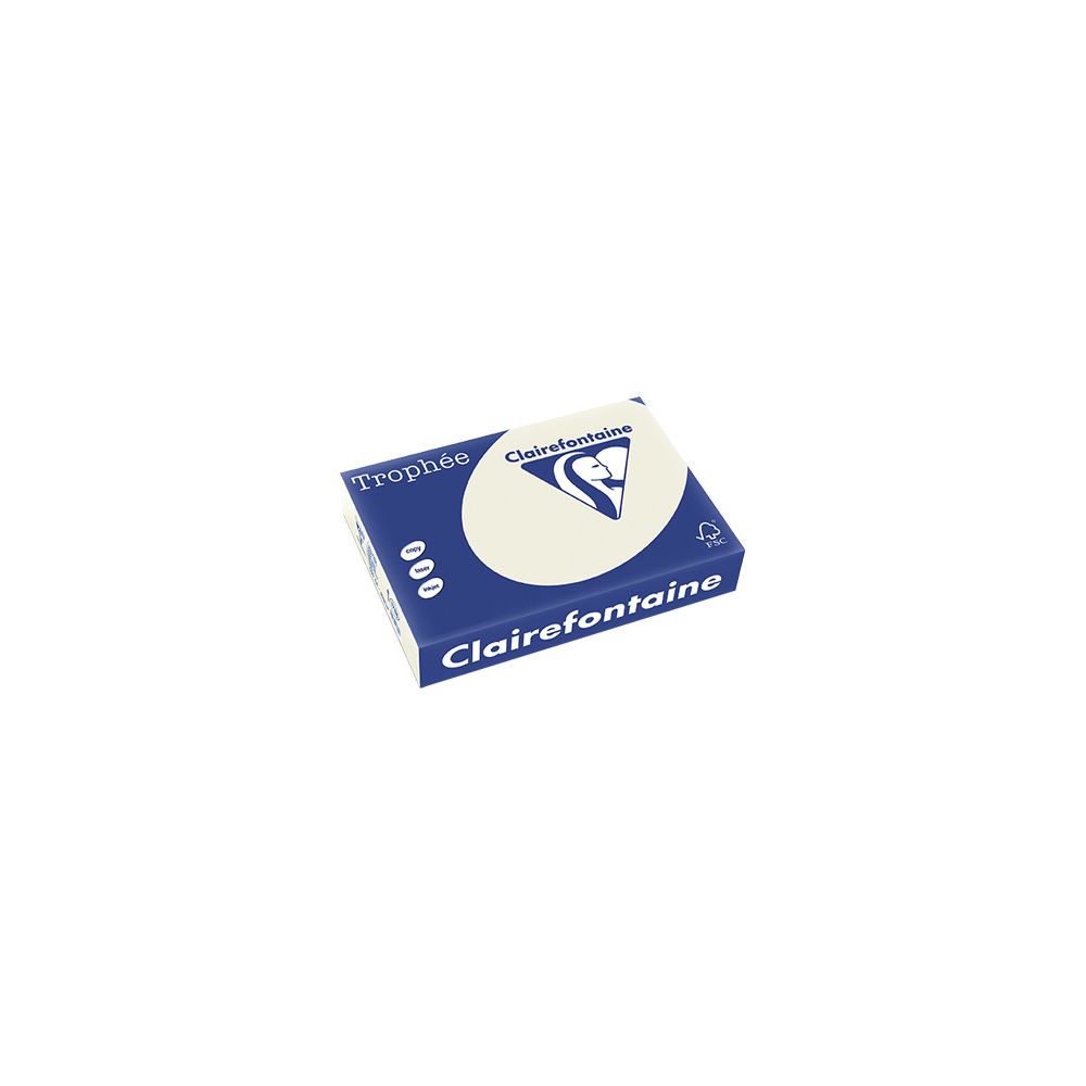 Rame A3 - 160g - Gris Perle CLAIREFONTAINE (250 f.) - Ref: 1065