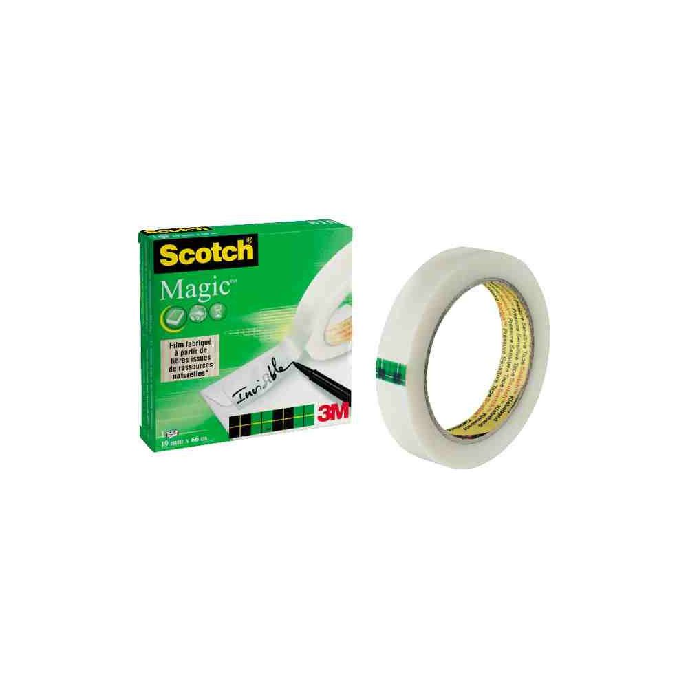 Adhesif Invis. & Perman. 19mm x 66m SCOTCH Magic 810