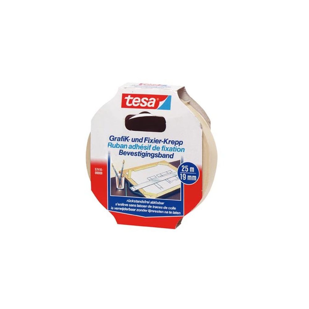 Adhesif Papier crêpé  19mm x 25m TESA masquage
